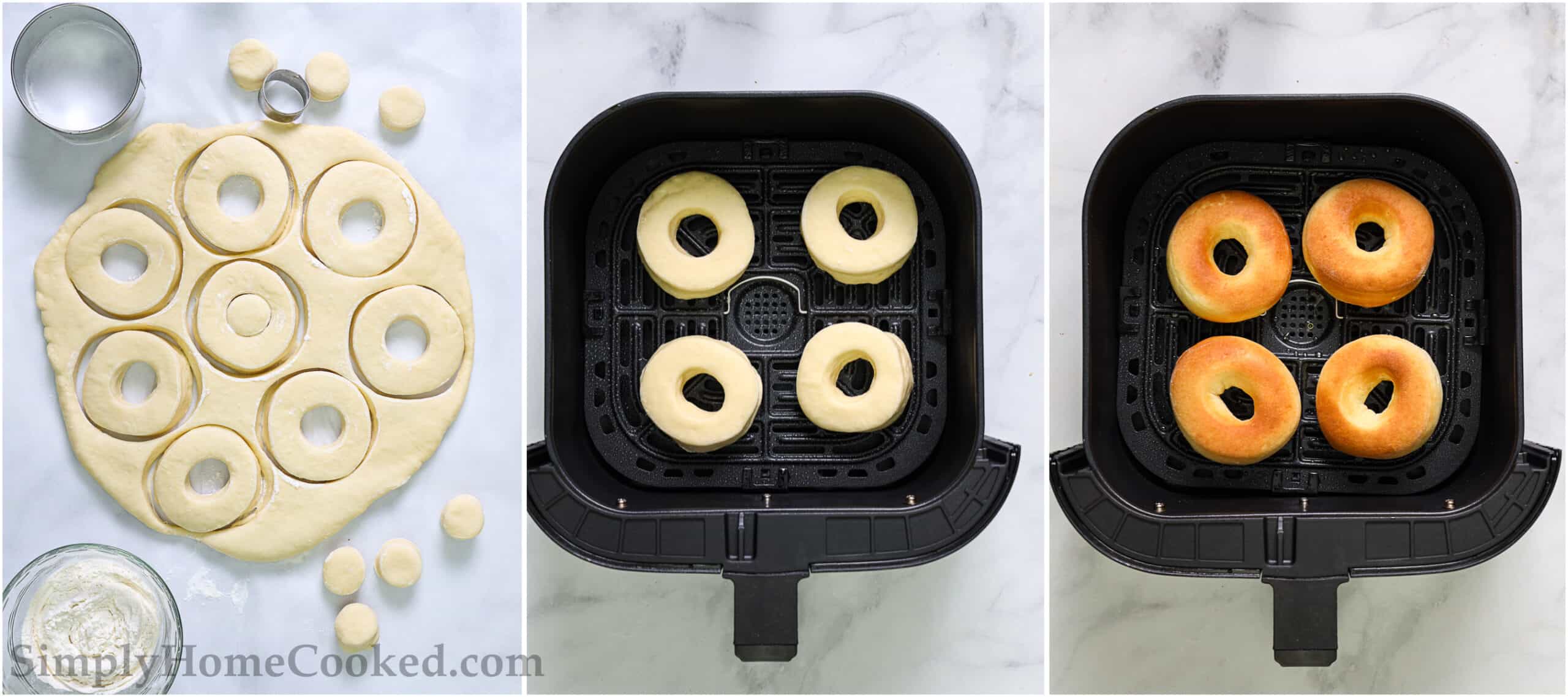 Glazed Air Fryer Donuts (from scratch) VIDEO Simply Home Cooked