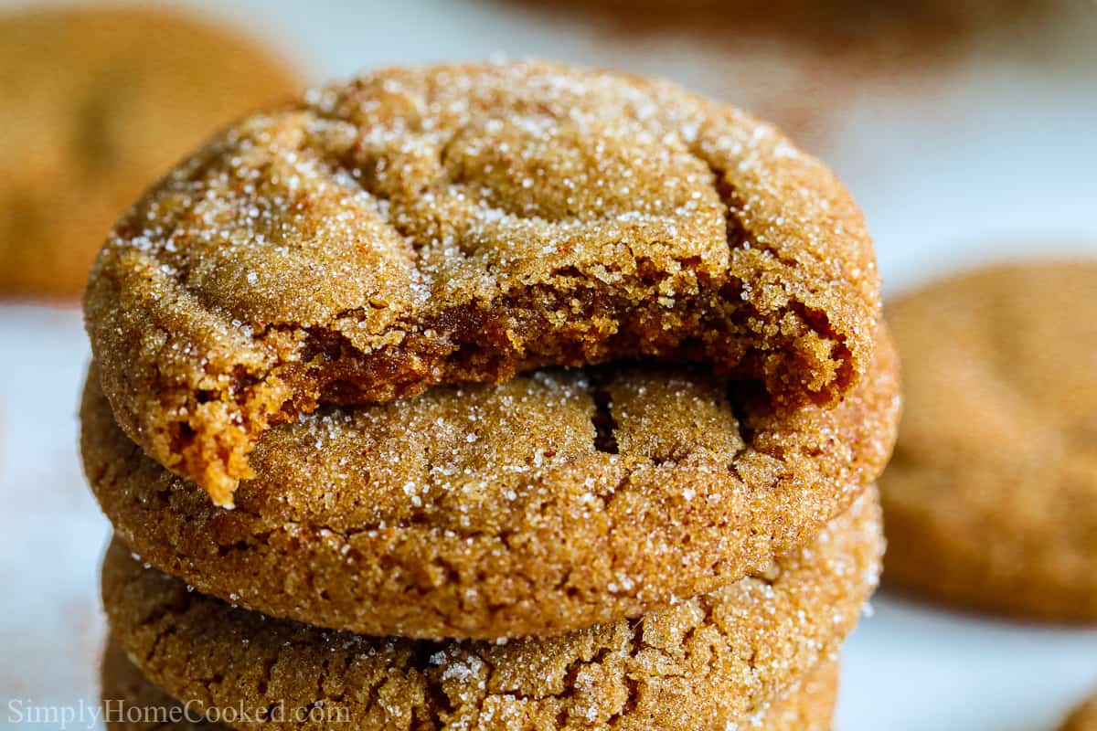 Chewy Ginger Molasses Cookies Simply Home Cooked