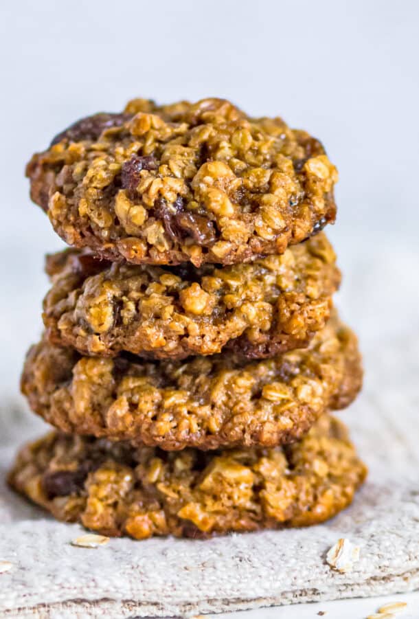 Chewy Oatmeal Raisin Cookies - Simply Home Cooked