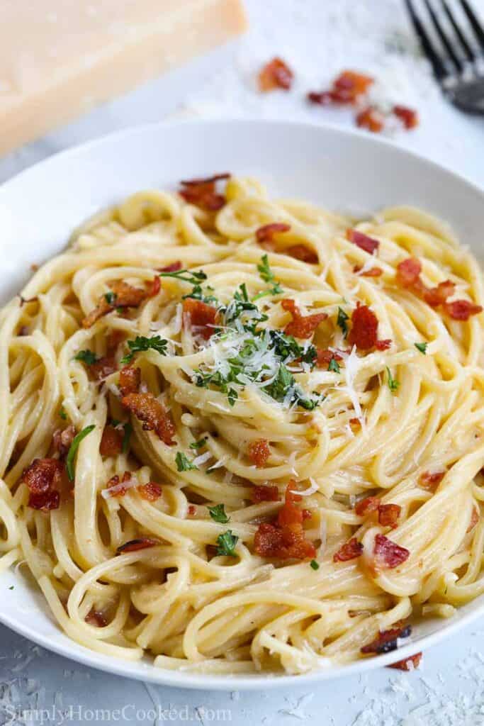 Spaghetti Carbonara Recipe - Simply Home Cooked