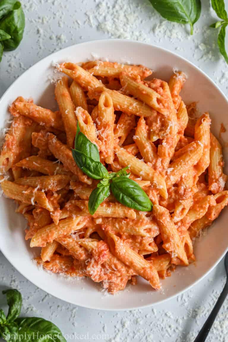 Easy Penne Alla Vodka - Simply Home Cooked