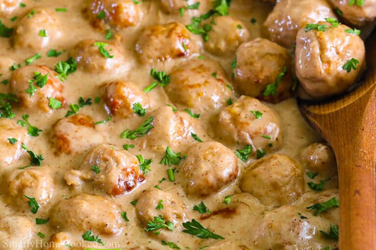 Perfect Swedish Meatballs Recipe - Simply Home Cooked