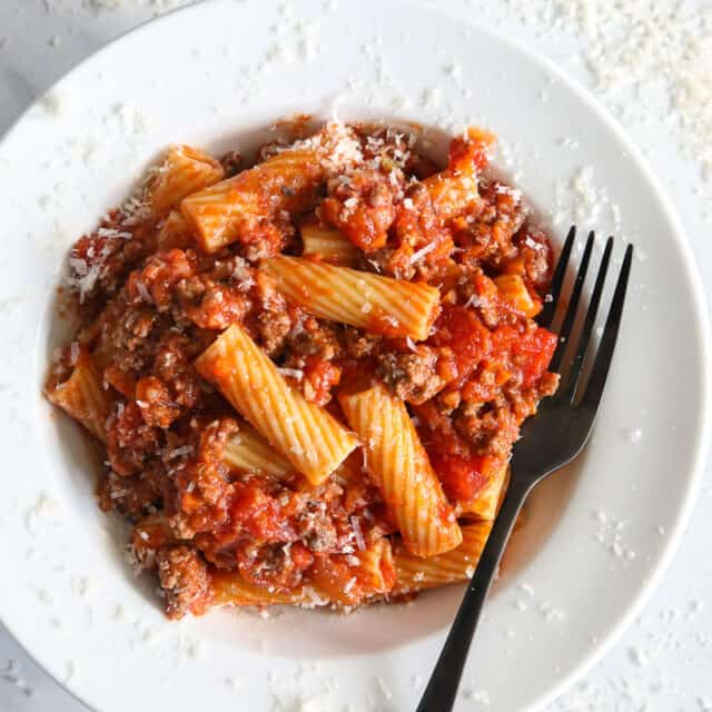 Rigatoni Bolognese Recipe - Simply Home Cooked