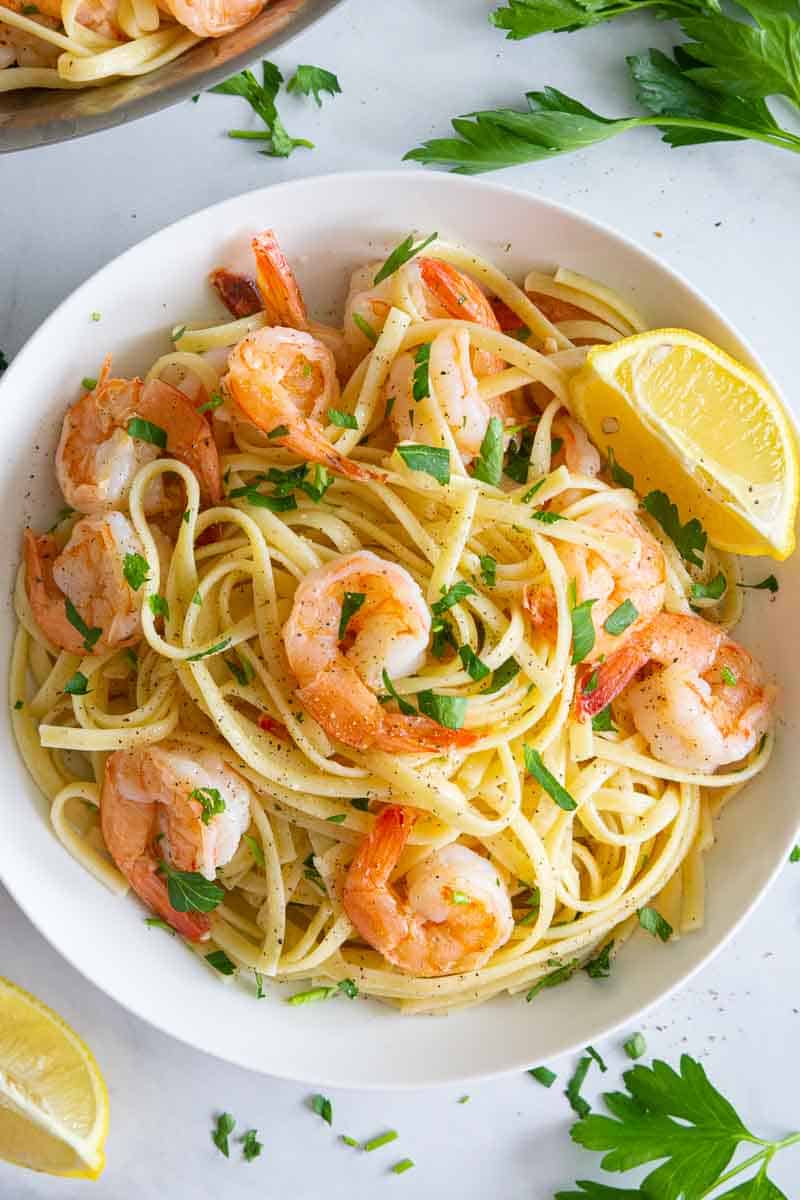 Easy Shrimp Linguine Simply Home Cooked