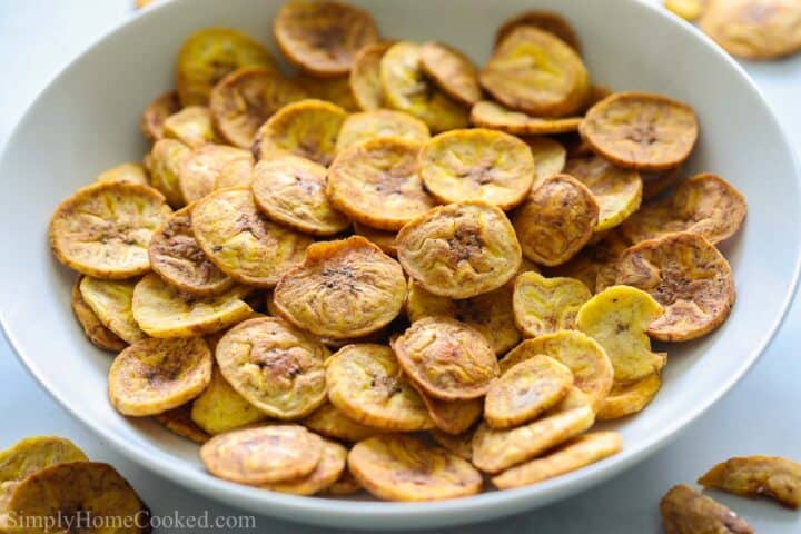 Baked Plantain Chips - Simply Home Cooked