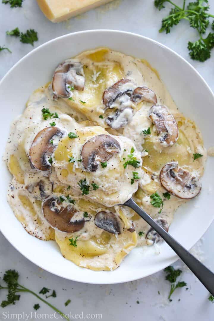 Mushroom Ravioli Simply Home Cooked