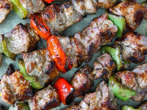 Grilled Pork Shish Kabobs (Shashlik) 