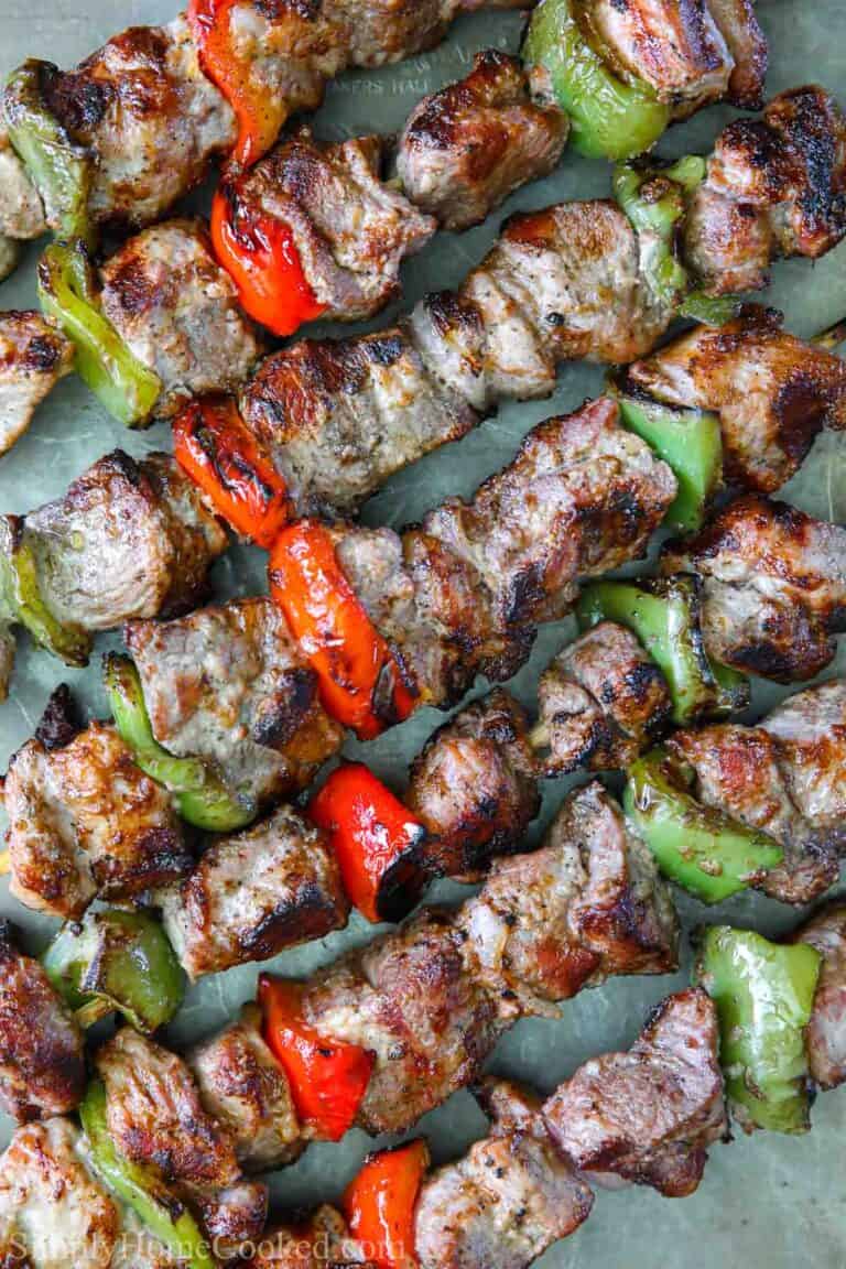 Shashlik (VIDEO) pork kabobs Simply Home Cooked
