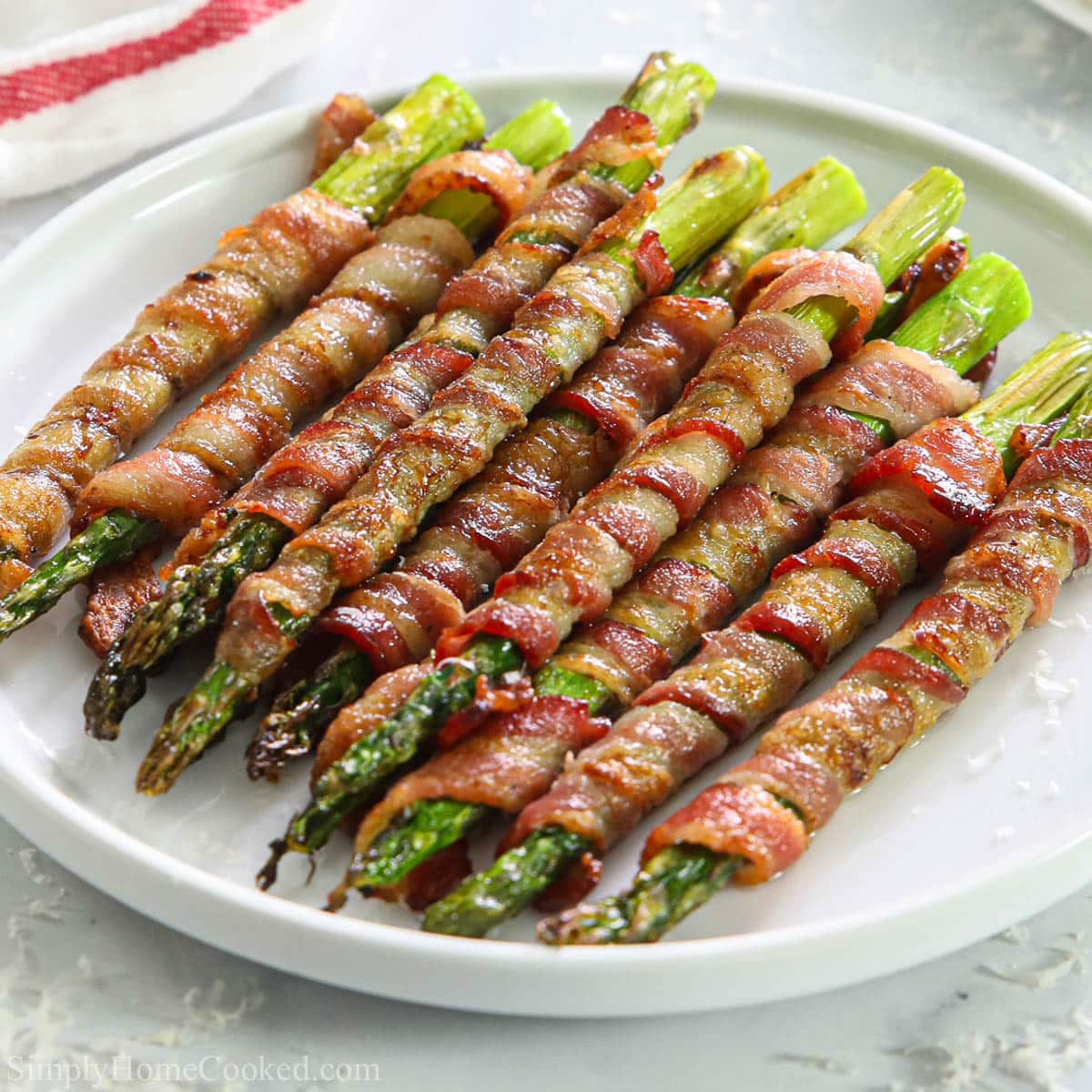 Bacon Wrapped Asparagus Oven Baked Simply Home Cooked