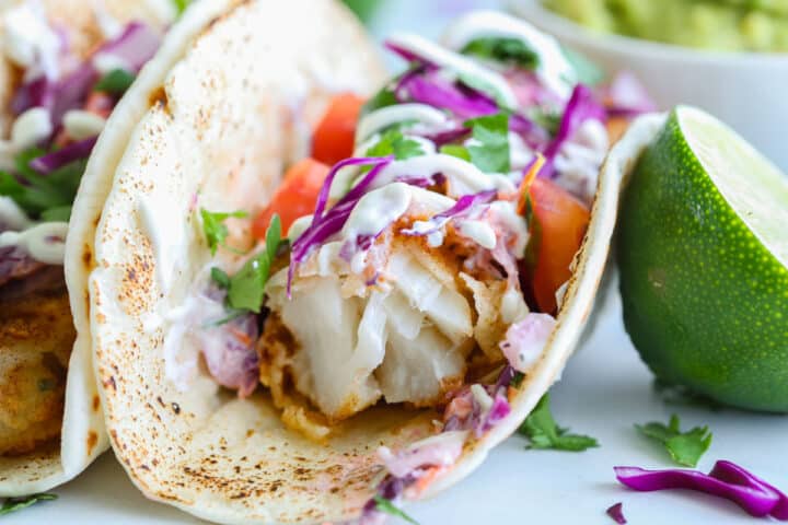 Crispy Fish Tacos (VIDEO) - Simply Home Cooked