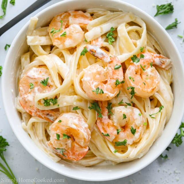 Shrimp Alfredo Pasta - Simply Home Cooked