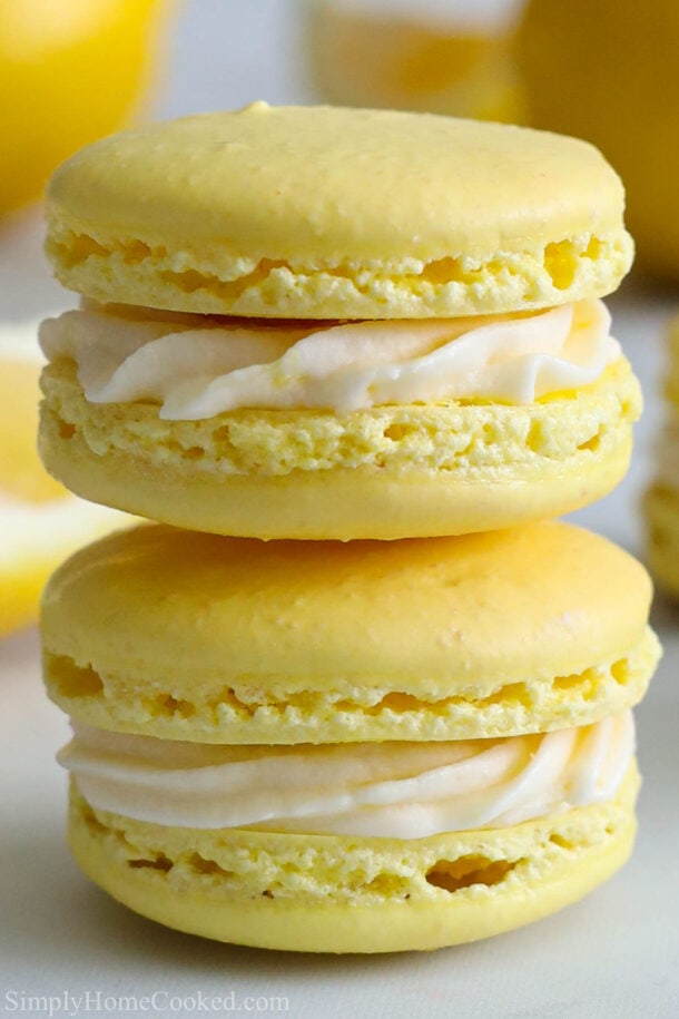 Lemon Macarons - Simply Home Cooked