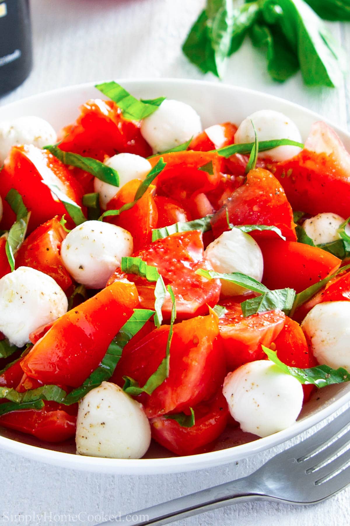 Vertical image of Caprese Salad 