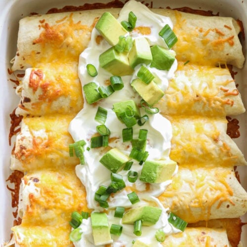 Easy Chicken Enchiladas - Simply Home Cooked