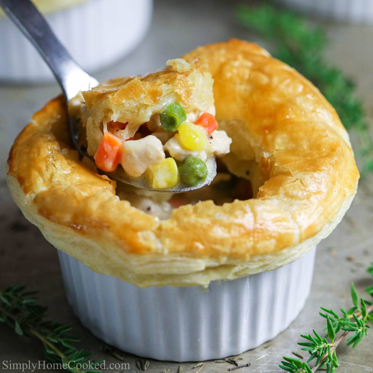Mini Chicken Pot Pies (VIDEO) - Simply Home Cooked