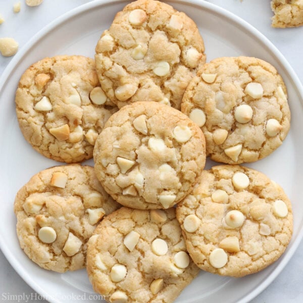 White Chocolate Macadamia Nut Cookies - Simply Home Cooked