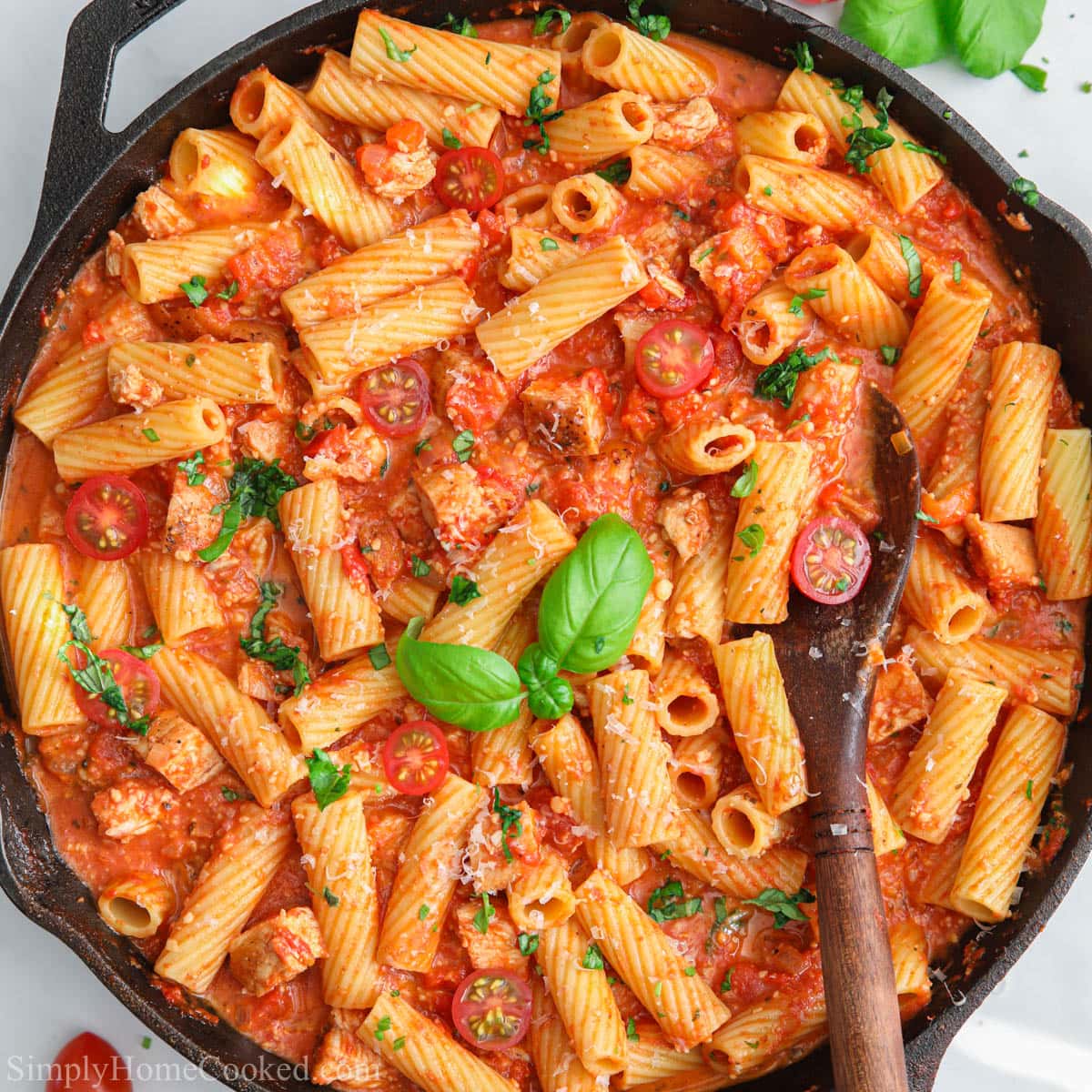 Chicken Riggies (Spicy Chicken Rigatoni) - Simply Home Cooked