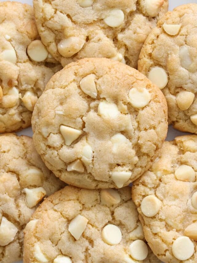 White Chocolate Macadamia Nut Cookies - Simply Home Cooked