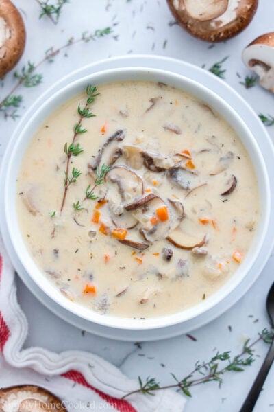 Cream of Mushroom Soup - Simply Home Cooked
