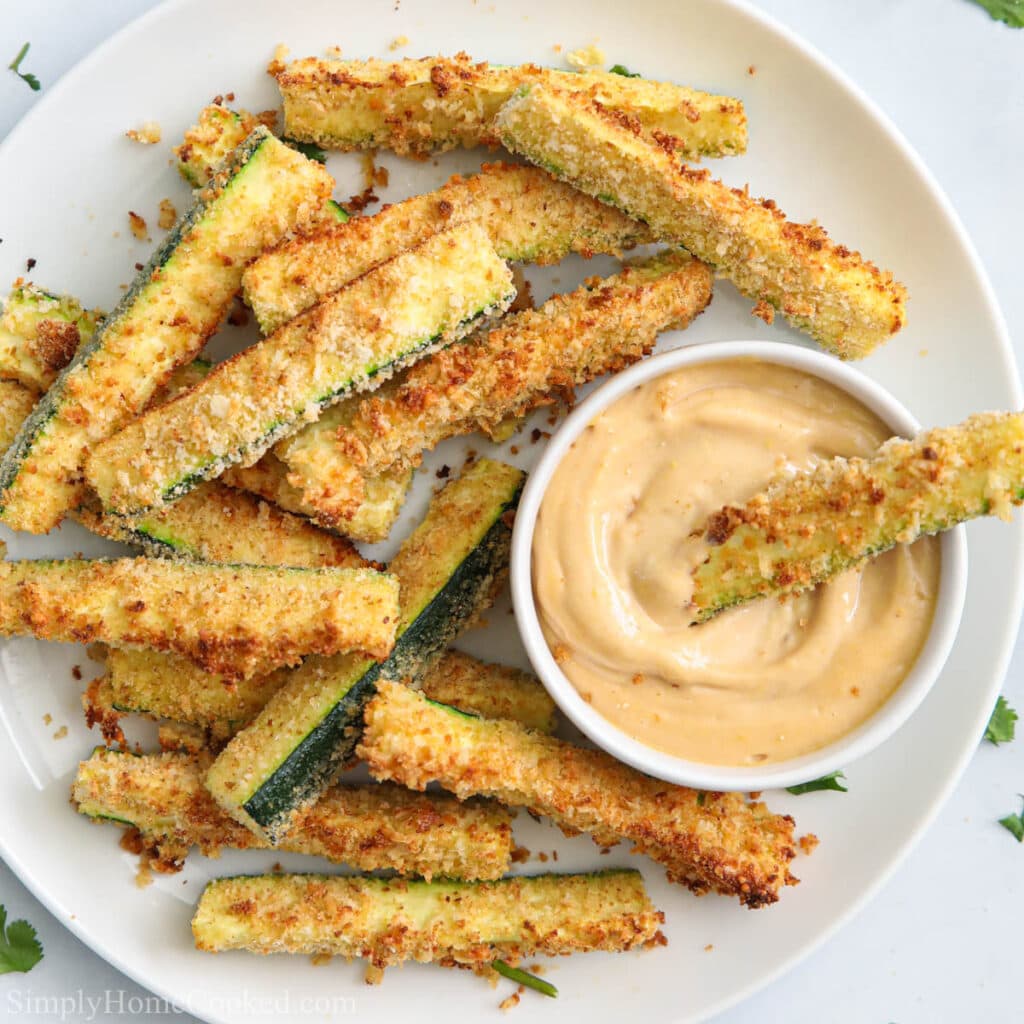 Air Fryer Zucchini Fries - Simply Home Cooked