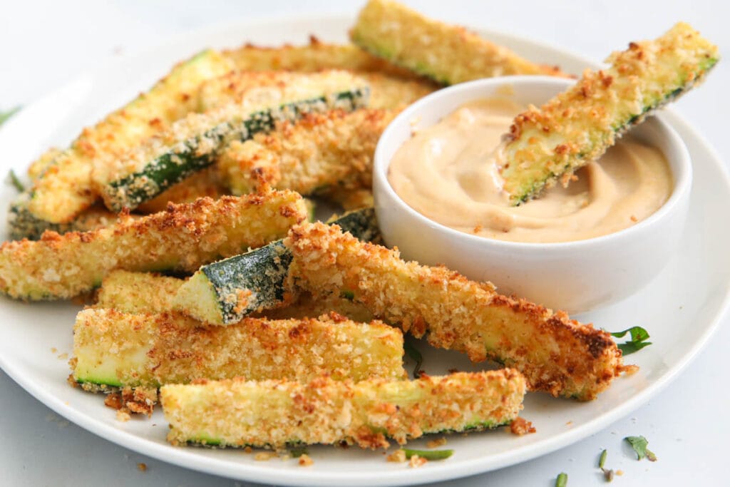 Air Fryer Zucchini Fries - Simply Home Cooked