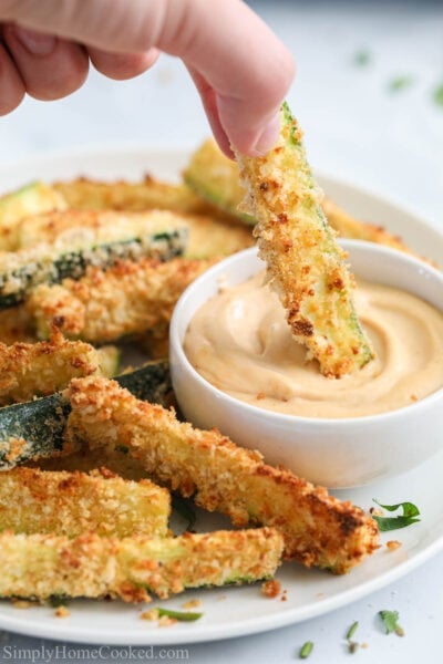 Air Fryer Zucchini Fries - Simply Home Cooked