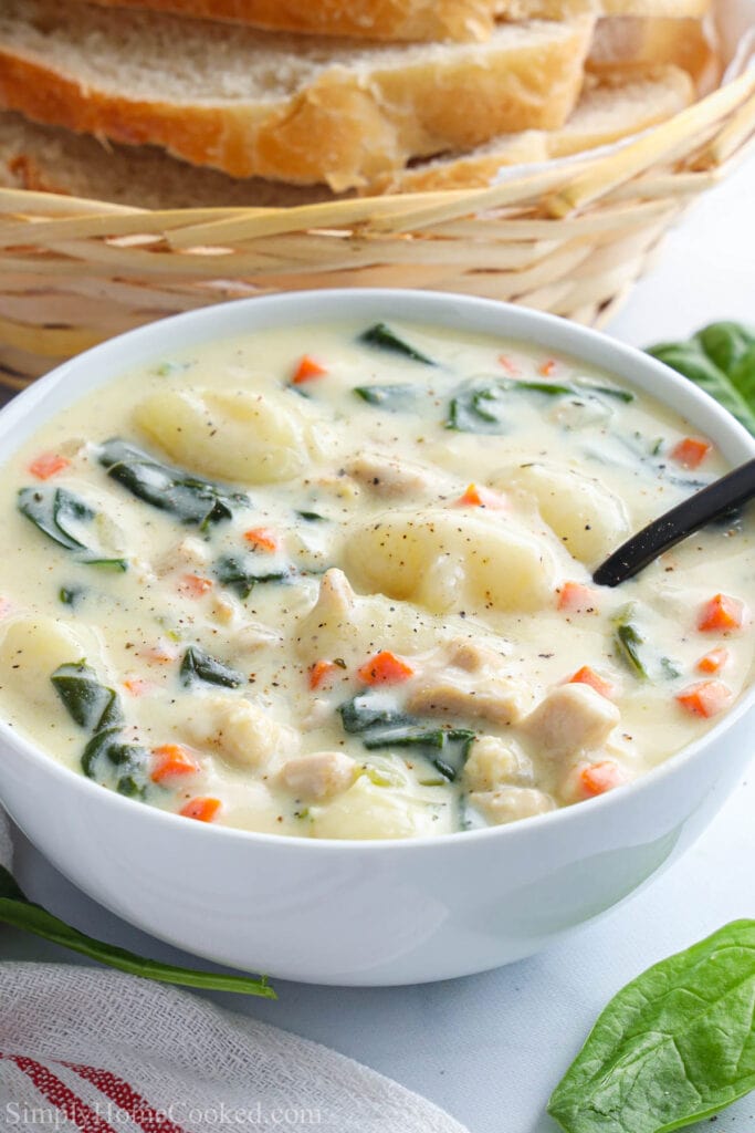 Chicken Gnocchi Soup (Olive Garden Copycat) - Simply Home Cooked