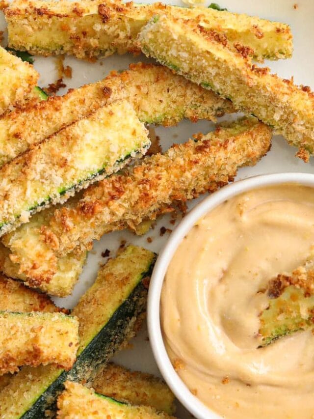 Air Fryer Zucchini Fries - Simply Home Cooked