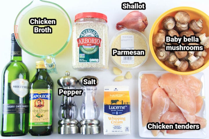 Mushroom Risotto with Chicken - Simply Home Cooked