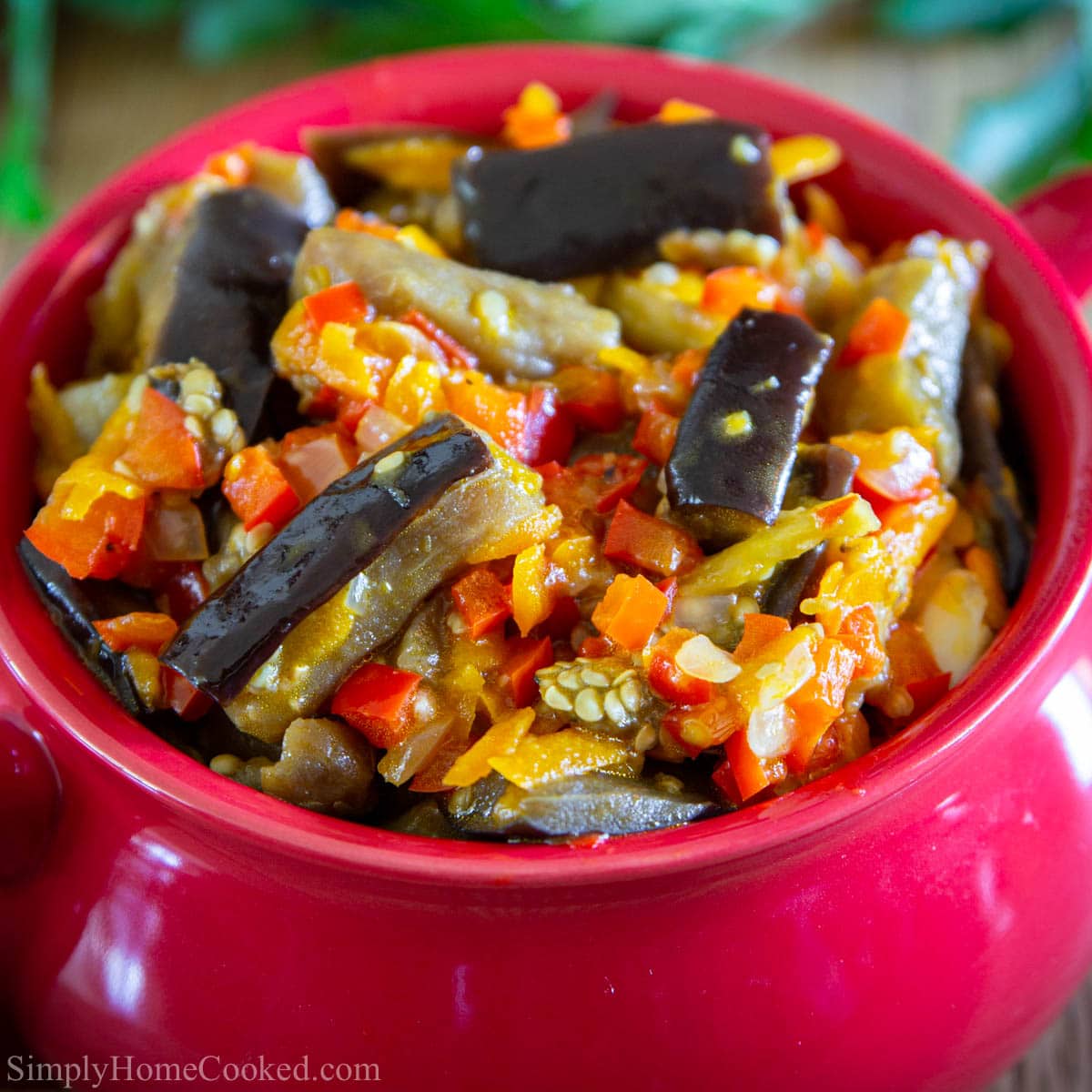 Eggplant Salad With Sweet Chili Sauce Simply Home Cooked