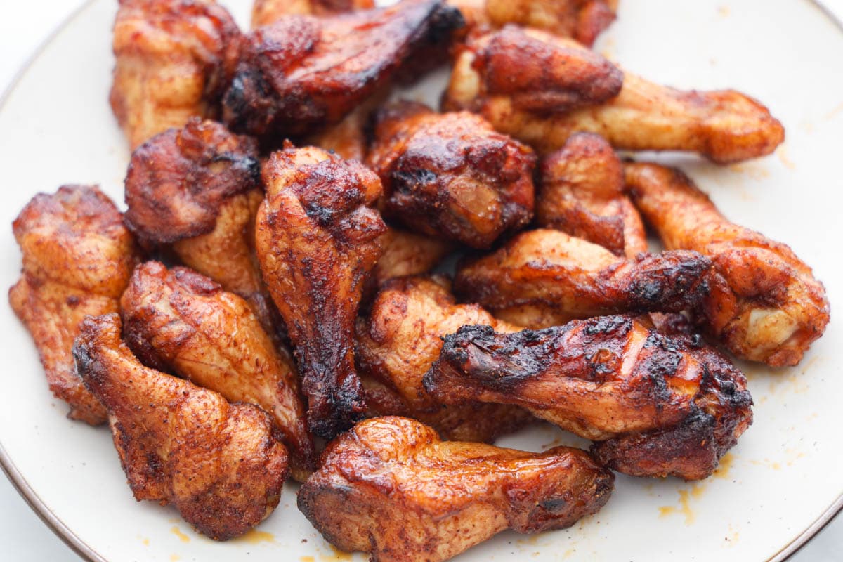 Smoked Chicken Wings with Harissa and Brown Sugar Recipe