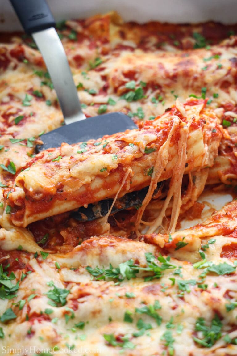 Stuffed Manicotti - Simply Home Cooked