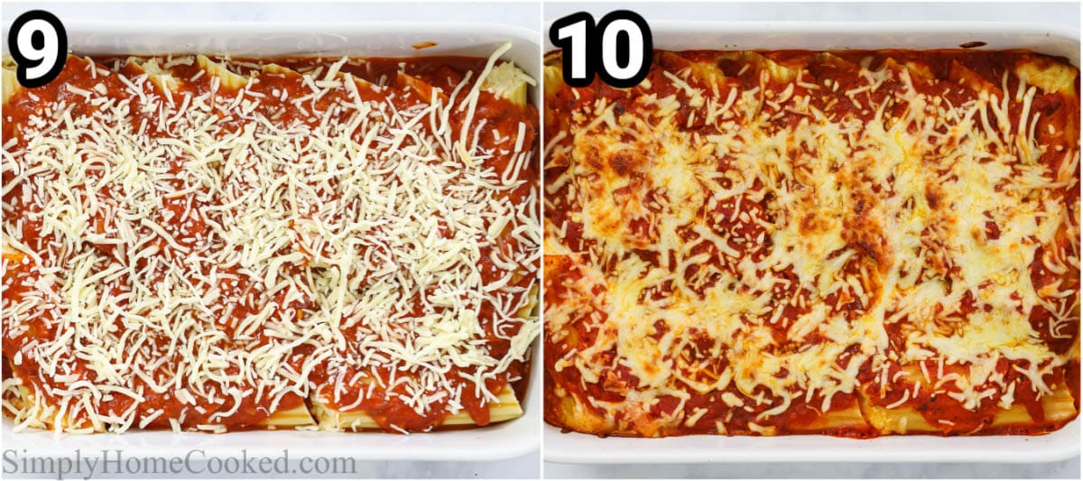 how to make cheesy stuffed manicotti in the oven.