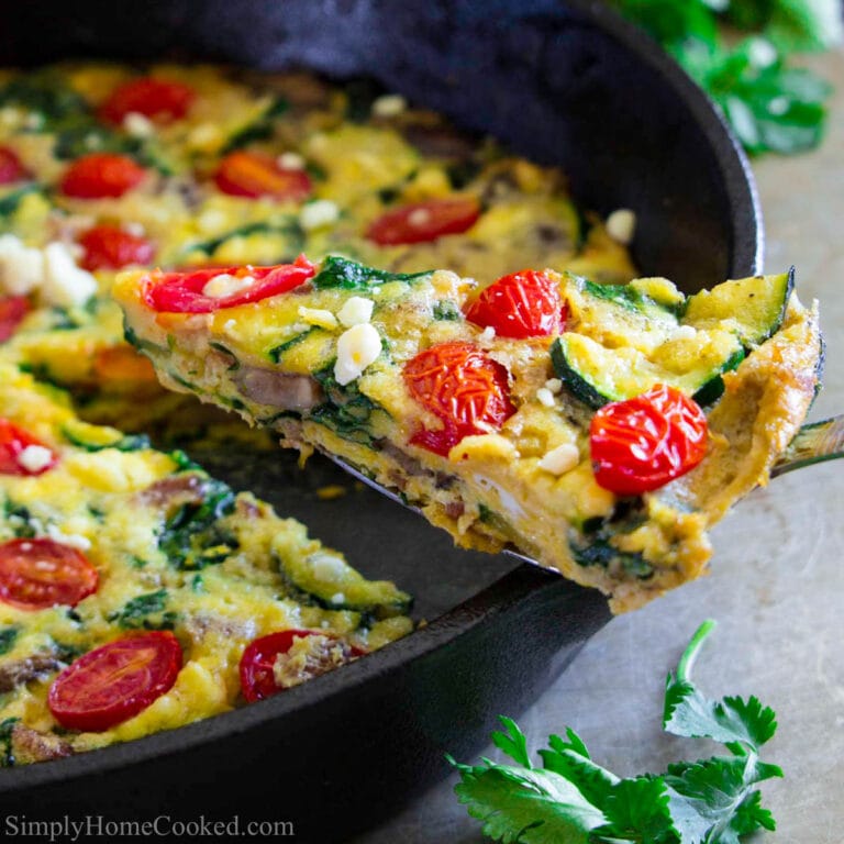 Zucchini Frittata Recipe - Simply Home Cooked