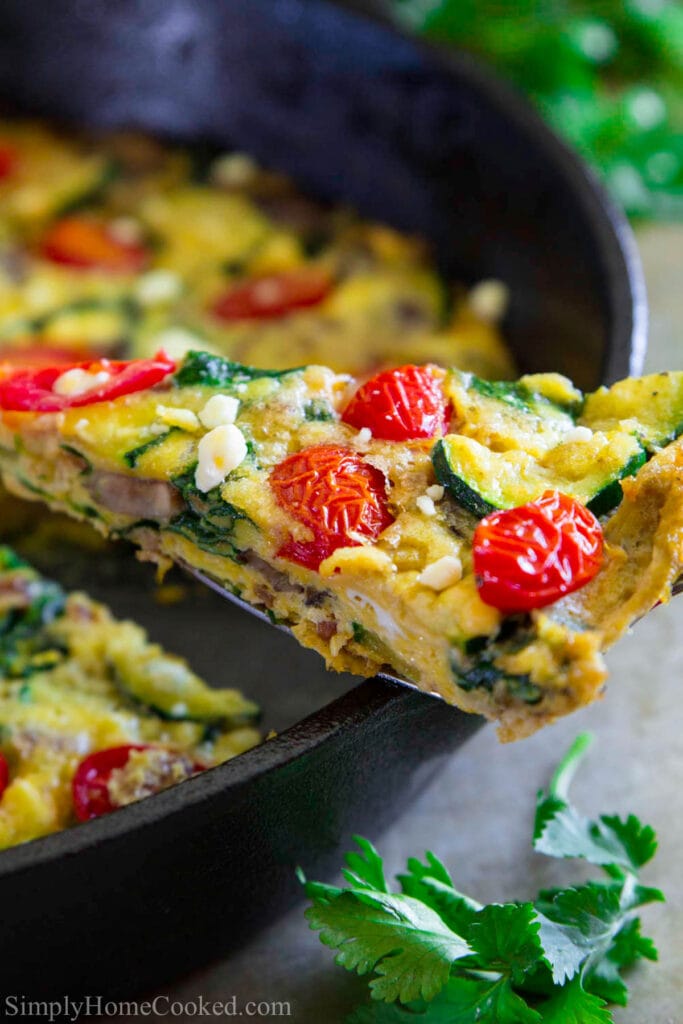 Zucchini Frittata Recipe - Simply Home Cooked