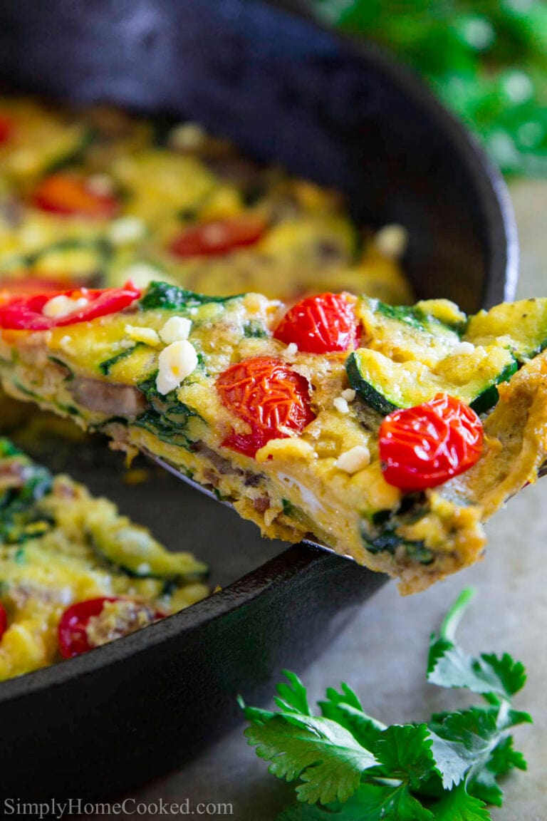 Zucchini Frittata Recipe Simply Home Cooked