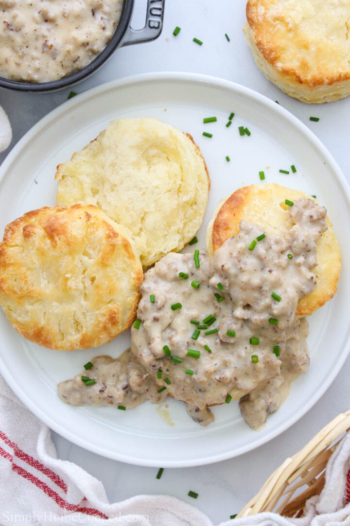 Homemade Biscuits and Gravy Recipe Simply Home Cooked