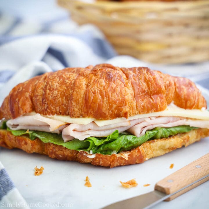 Turkey Croissant Sandwich - Simply Home Cooked