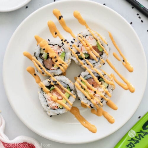 Spicy Salmon Roll - Simply Home Cooked