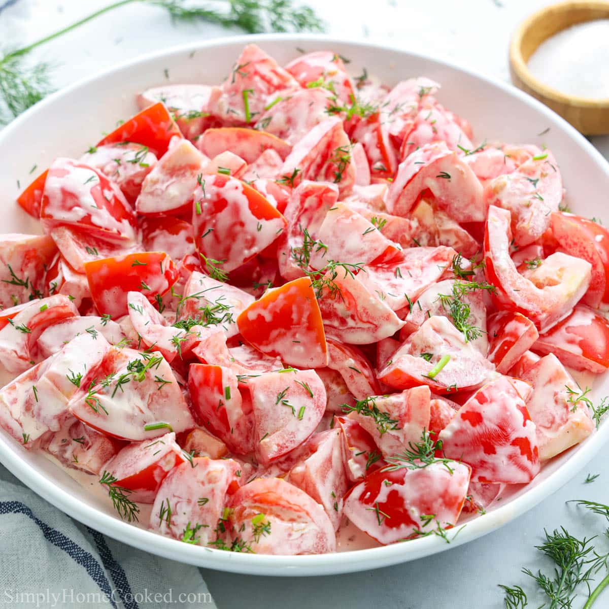 Tomato Garlic Salad-image