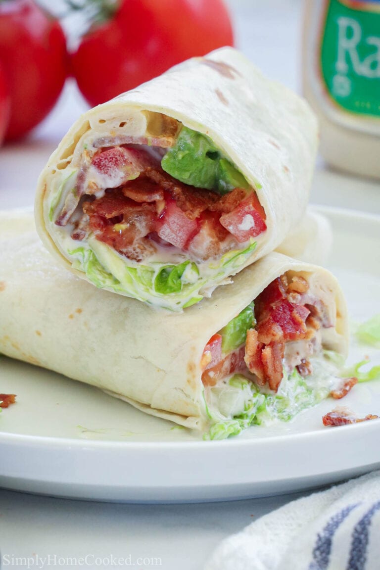 Easy BLT Wrap - Simply Home Cooked