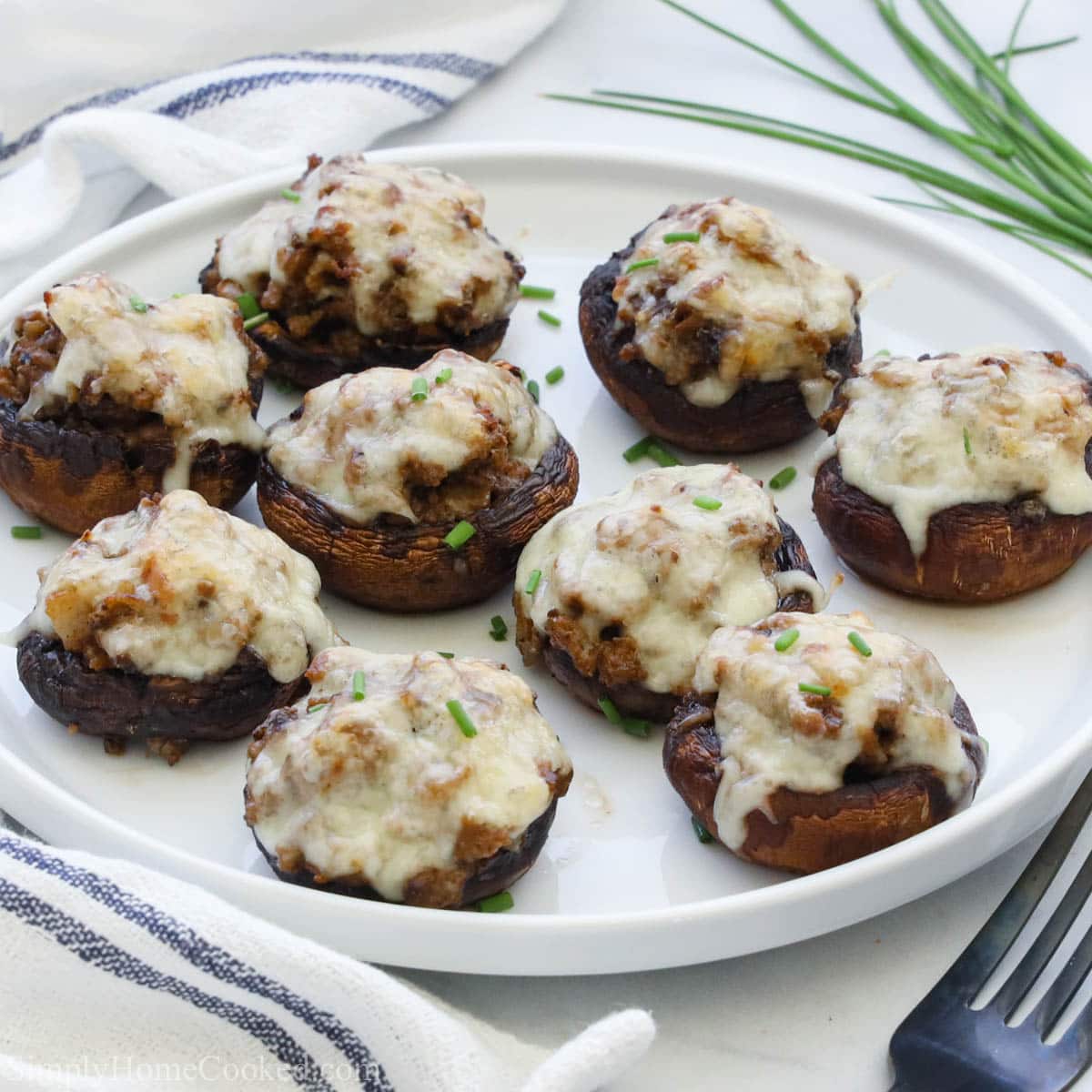 Keto Stuffed Mushrooms - Simply Home Cooked