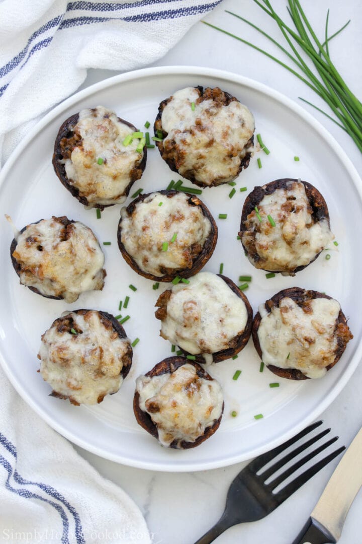 Keto Stuffed Mushrooms - Simply Home Cooked