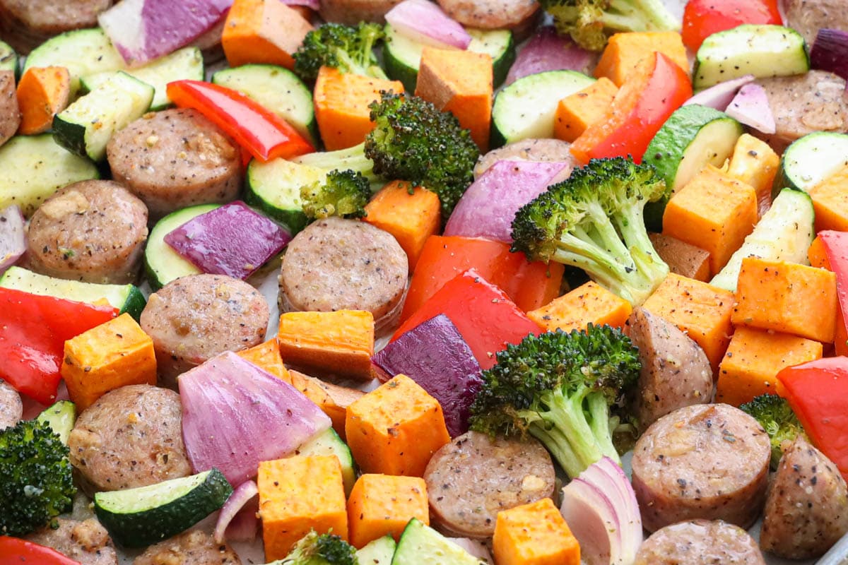 Sheet Pan Sausage and Veggies