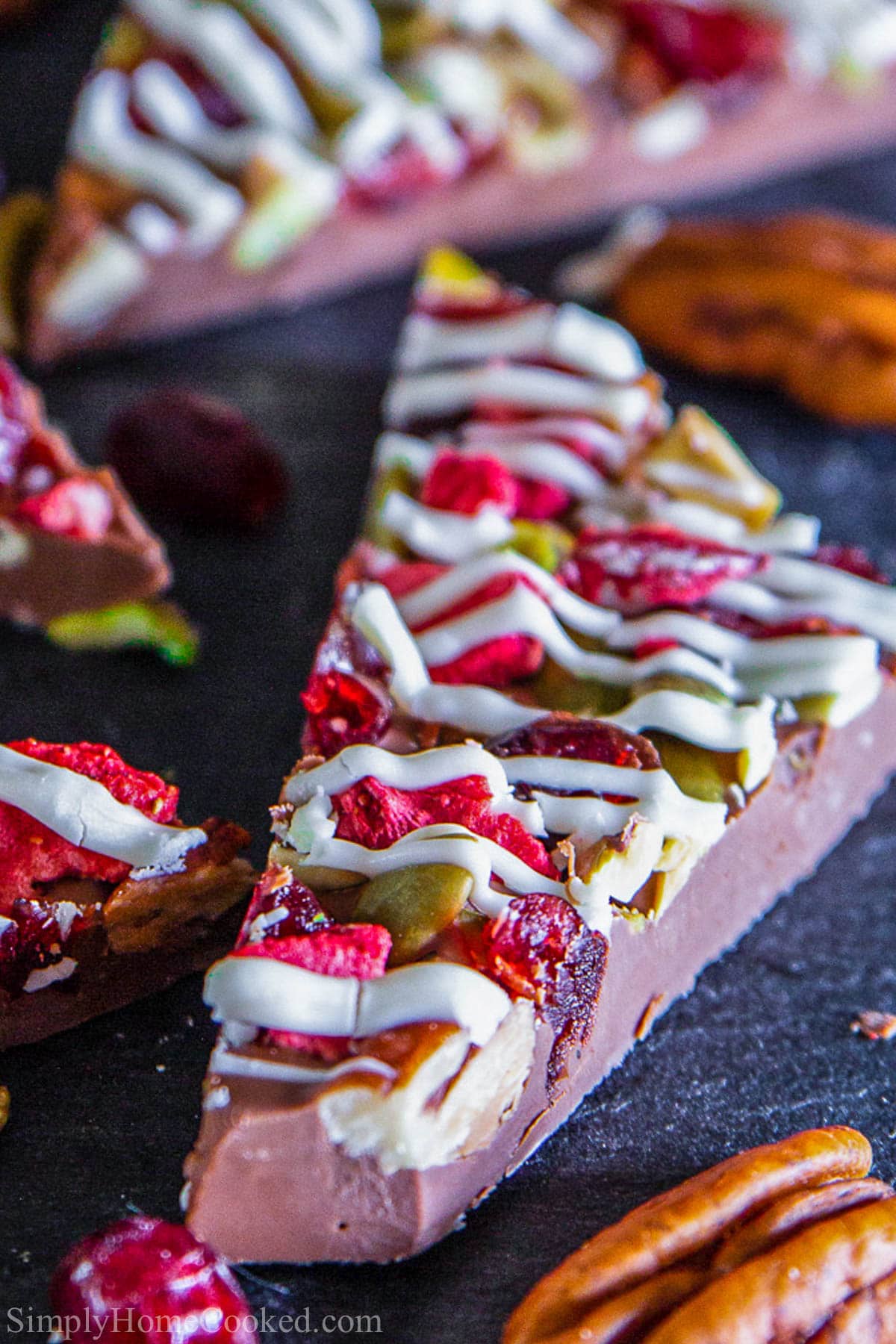 Close up of Chocolate Bark piece