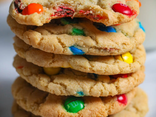 Soft and Chewy M&M Cookies - Life In The Lofthouse