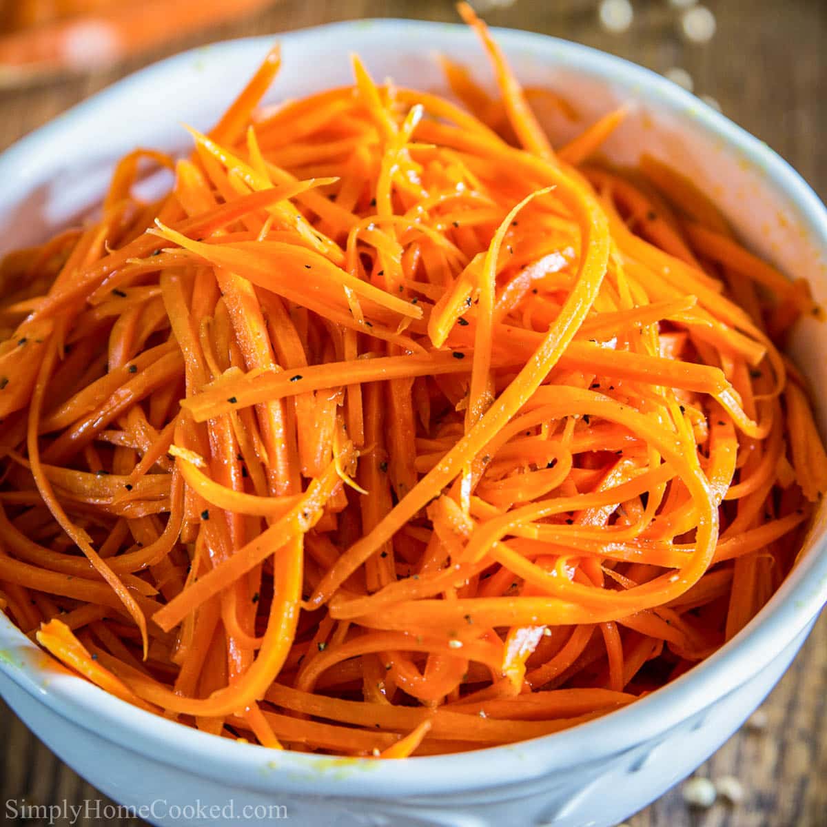 Simple way of shredding a carrot without using a food processor