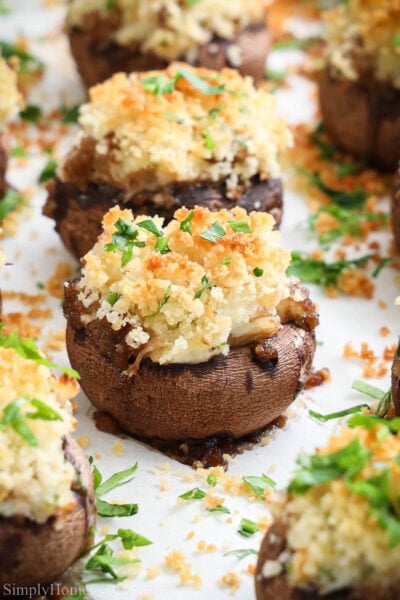 Crab Stuffed Mushrooms - Simply Home Cooked