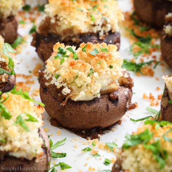 Crab Stuffed Mushrooms - Simply Home Cooked