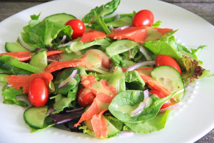 Smoked Salmon Salad - Simply Home Cooked